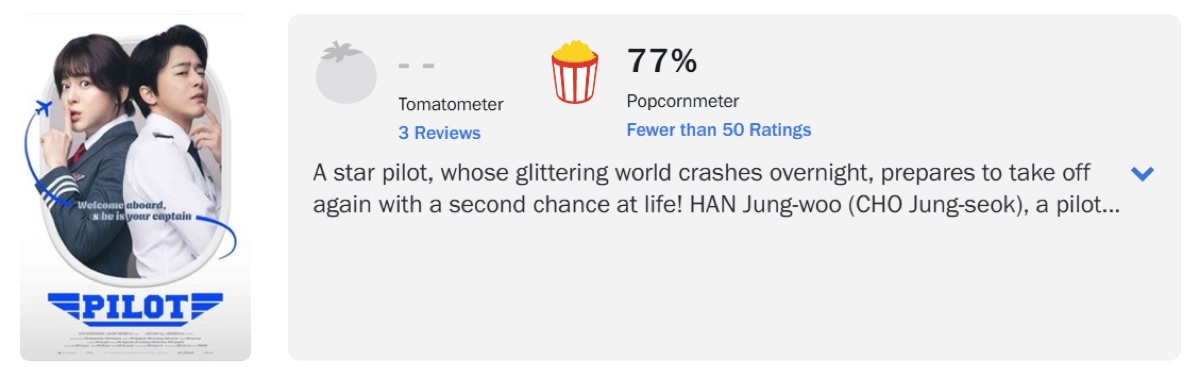 영화 파일럿 로튼 토마토 평론가 평점