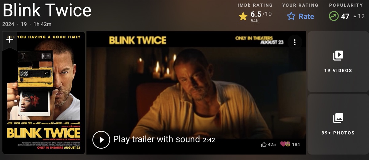 블링크 트와이스 평점 인기순위