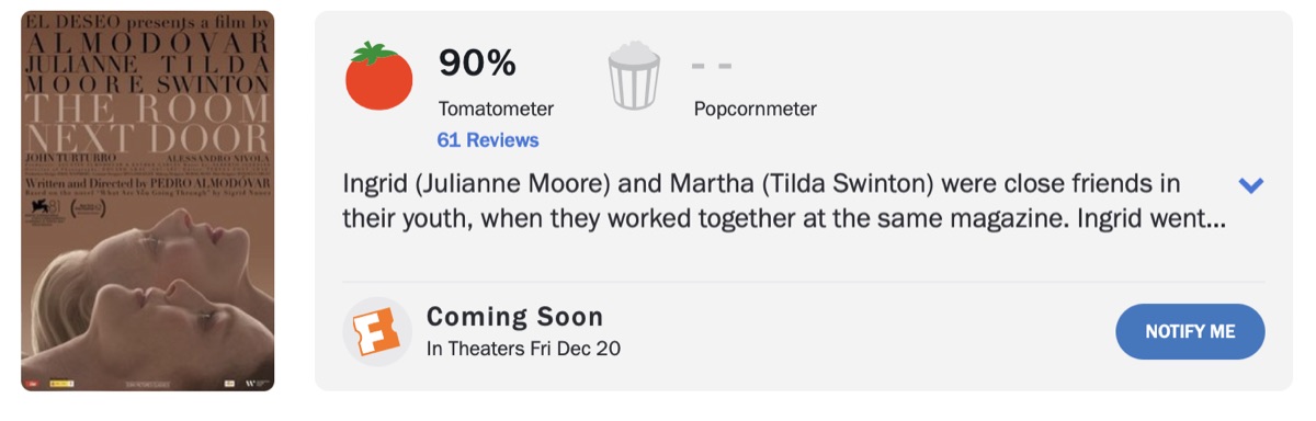 룸 넥스트 도어 로튼 토마토 평점