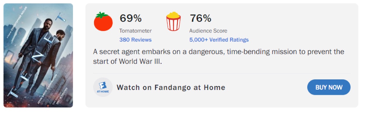 영화 테넷 평점